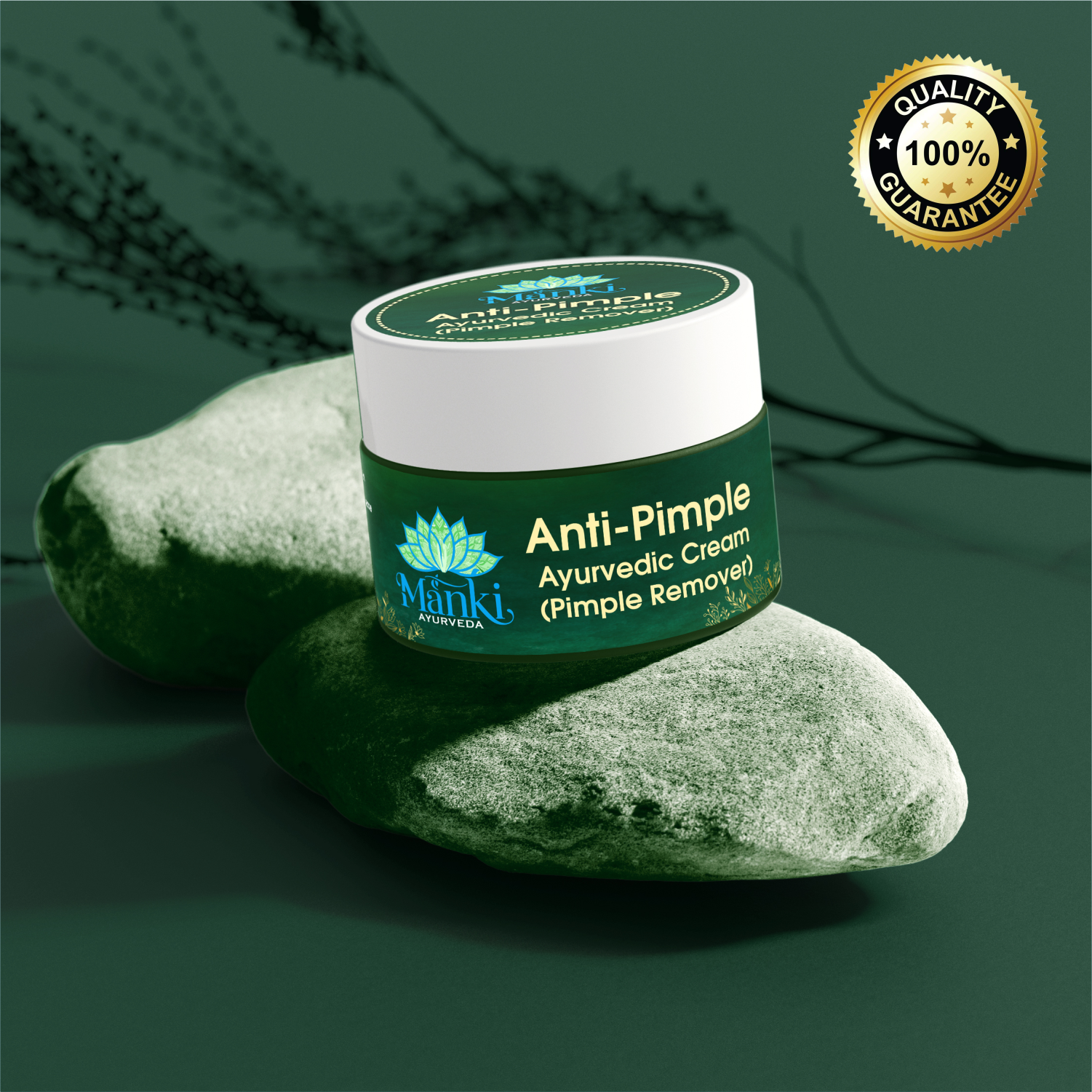 Manki Anti-Pimple Ayurvedic Cream (Pimple Remover)