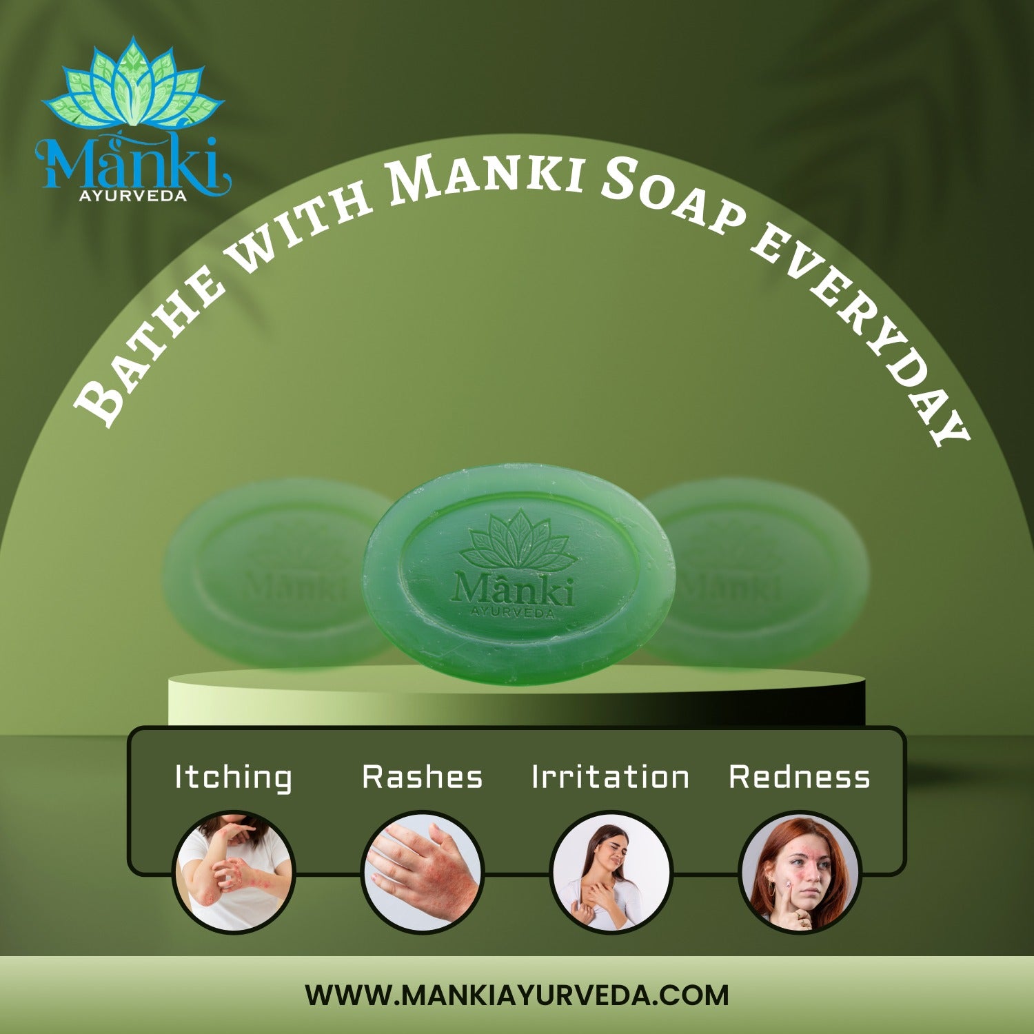 Manki Antifungal Ayurvedic Kit(Cream, Spray &  Soap)